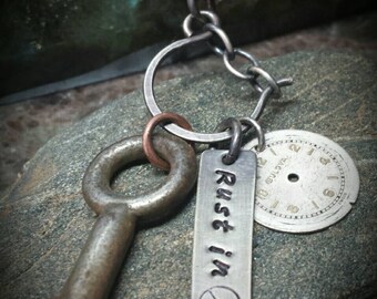 Unique Charm Holder! Sterling Silver Thick Smooth Horseshoe and Chain Charm Holder for Your Own Charms - Handmade to Order