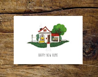 Happy new home, folding card A6