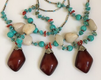 Lozange Quartz Berber Necklace