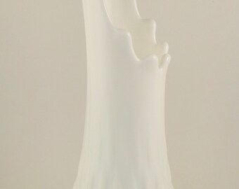 Fenton Hobnail Milk Glass Vase