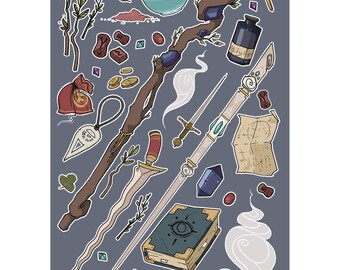Mage design D&D/RPG Campaign Notebook/Journal - 48 Lined pages