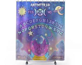 pastel ouija shower curtain pastel goth cute shower curtain spooky goth bathroom - Cute Shower Curtains pastel ouija shower curtain pastel goth cute shower curtain spooky goth bathroom - Cute Shower Curtains
