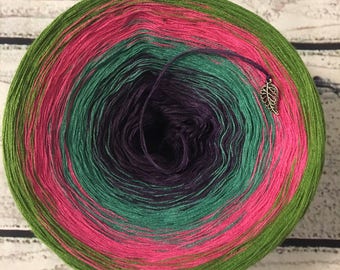 Succulents Gradient Yarn Cake