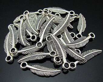 10 charms 21mm silver metal pen
