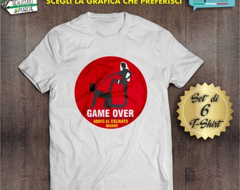 set of 6 T-shirt for bachelor party for man