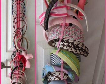 Hanging Headband Organizer with Elastic - 342 color combinations