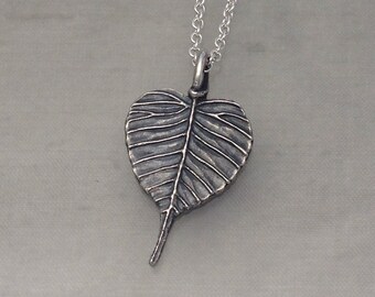 Bodhi Leaf Pendant- Carrie Nunes Jewelry