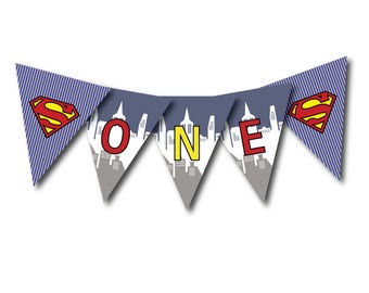 ONE-First Birthday Banner Digital File