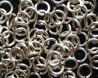 300 -- 18 ga 4.0mm ID Handmade Non Tarnish Silver Jump Rings