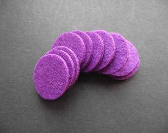 30mm Aromatherapy Oil Diffuser Pads,Scent Diffuser Pads,Yellow or Purple Felt Oil Diffuser Pads,Aromatherapy Locket Jewelry Diffuser Pads