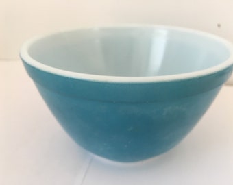 Vintage Blue Primary Colors Mixing Bowl No. 401 from the 1960s