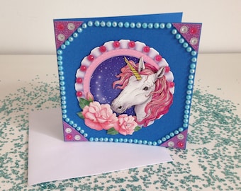 Handmade Unicorn Card