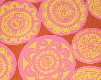 Summersault - Cartwheel Goldenrod Yardage by Erin McMorris for Free Spirit Fabrics by the yard
