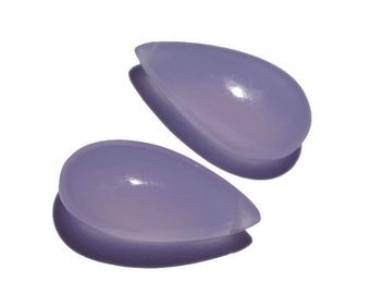2 Pcs Lavender Chalcedony Smooth Polished Pear Briolette Size 20x10mm Approx