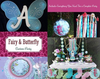 Fairy Party, Fairy Birthday, Butterfly Birthday Party, Fairy Decorations, Butterfly Decorations, Fairy Party Favors, Butterfly Party Favors