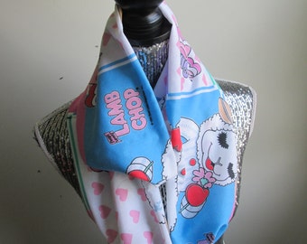 Vintage Lamb Chop Infinity Scarf