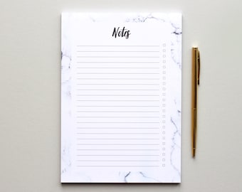 To Do List - A5 notepad - Marble Notepad - Weekly Planner Pad - Stationery Gift | gifts for her