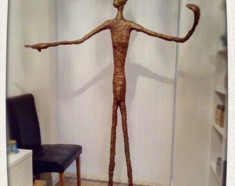 Alberto Giacometti style pointing man life size one off