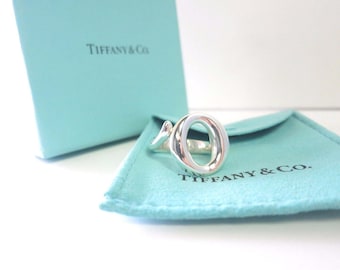 Very unique Tiffany & Co. Sterling Silver Elsa Peretti Sevillana Ring Size 6 Like New!