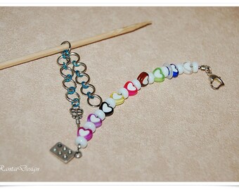 Row counter for knitting abacus Lap counter