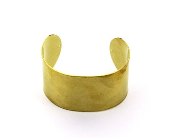 1 pcs 0.80x40x160 mm Raw Brass Cuff Bracelet, Stamping Blank, Raw Brass Bangle, 2 hole ( 20 Gauge )