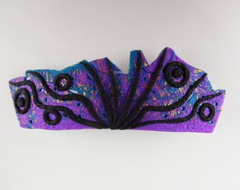 Polymer Clay Barrette. Beautiful OOAK Barrette for Women and Girls. This Barrette Hair Clip is an Elegant Barrette for Hair.