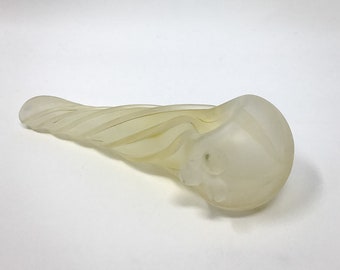 Fumed and Sandblasted Twisted Hand Pipe