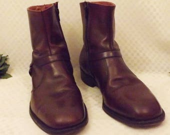 70's E T Wright Men's Brown Dress Boots Size 9 . 5