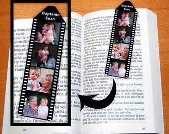 Mini bookmark personalized wrap 4 sided photos