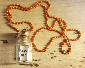 Message in a Bottle Necklace