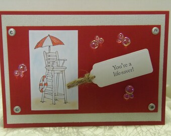 You're a life-saver - Thank you card