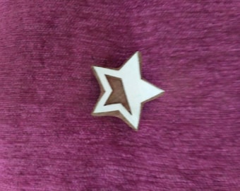 wooden block printing stamp, pottery stamp, textile stamps, soap stamp, tjaps - Star