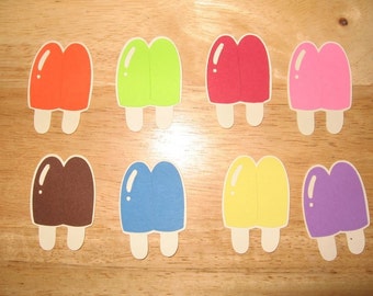 Popscicle diecuts- various colors