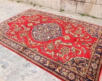 Vintage Turkish Konya Rug Vintage Turkish Rug, Anatolian Rug, Hand Made Rug, Home Decor