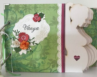 Pregnancy scrapbook album, Pregnancy diary, Pregnansy journal, Personalized pregnansy album, Memory book for expecting mom, Pregnancy gift