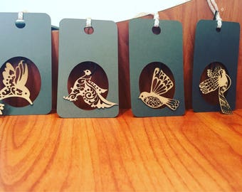 Bird Christmas Gift Tags