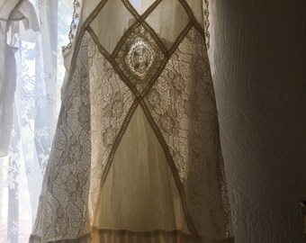 RESERVED Barefoot Festival - Edwardian Inspired White Dress