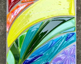 Rainbow Glass Art by Shelly Batha Big Island Hawaii