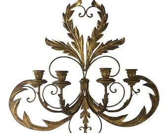 Hollywood Regency Candle Sconce