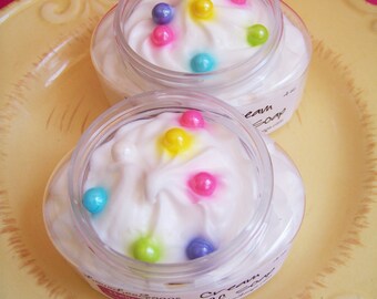 Whipped Soap Cream Fluff Hello Sugar - Fluffy Whipped Soap, Whip Soap, Soap in a Jar, Candy Soap, Dessert Soap, Shaving Soap, Cupcake Soap