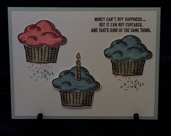 Cupcakes, Happy Birthday, Money cant buy happiness.......EB121