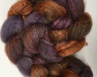 Spinning Fibre Bluefaced Leicester & Silk hand dyed superwash (E03)