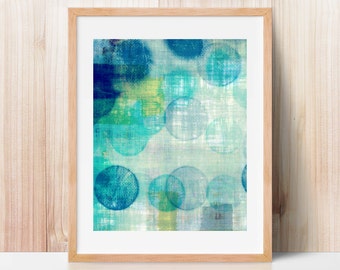 blue abstract, abstract art, office art, contemporary art, geometric print, modern painting, mid century art, modern art, textured art