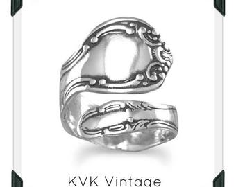 Oxidized Spoon Ring - - Spoon Ring - Spoon Jewelry