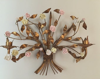 Vintage Italian Tole Sconce