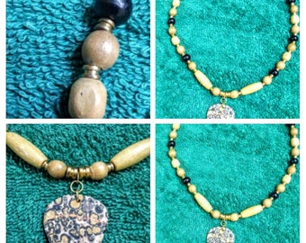leopard skin jasper necklace