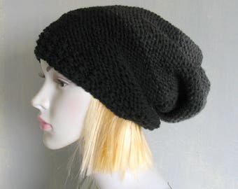 Grey womens hat women slouchy beanie winter hat women slouchy hat slouchy knit hat slouchy beanie hat women knit slouchy hat