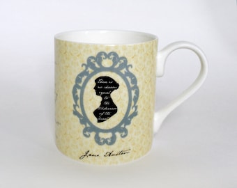 Jane Austen Mug Cup - literary Gift, Writer Gift