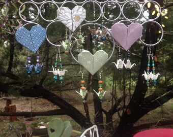 Peace Crane Microgami Earrings