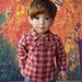 Dark Red Lumber Shirt to fit slim 18” Dolls